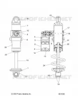 SUSPENSION, AMORTISSEUR AVANT TRACK