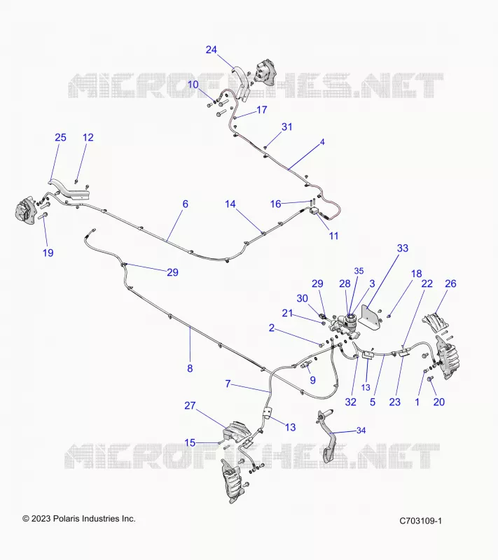 BRAKES, BRAKE LINES AND MAITRE CYLINDRE