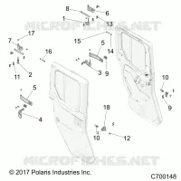 PORTES, REAR, FULL, MOUNTING
