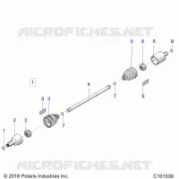 DRIVE TRAIN, TRANSMISSION AVANT SHAFT