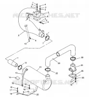 ECHAPPEMENT SL 700 B964066 and  Intl. SL 700 I964066 (4935633563B005)