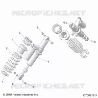SUSPENSION, REAR SUPPORT AMORTISSEUR 