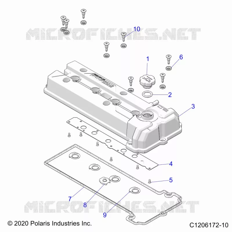 ENGINE, COUVERCLE SOUPAPE
