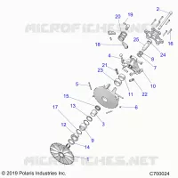 SYSTEME DE TRANSMISSION, PRIMARY CLUTCH