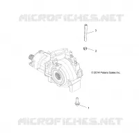 SYSTÈME DE TRANSMISSION, GEARCASE MOUNTING, FRONT