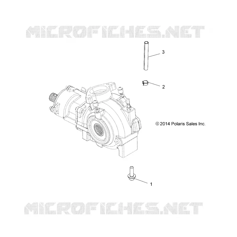 SYSTÈME DE TRANSMISSION, GEARCASE MOUNTING, FRONT