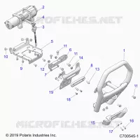 CHASSIS, FRONT BUMPER, W/TREUIL