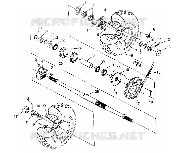PONT ARRIERE  (Prior to Serial #2295881) Magnum 2x4 W957544 (4926852685C003)