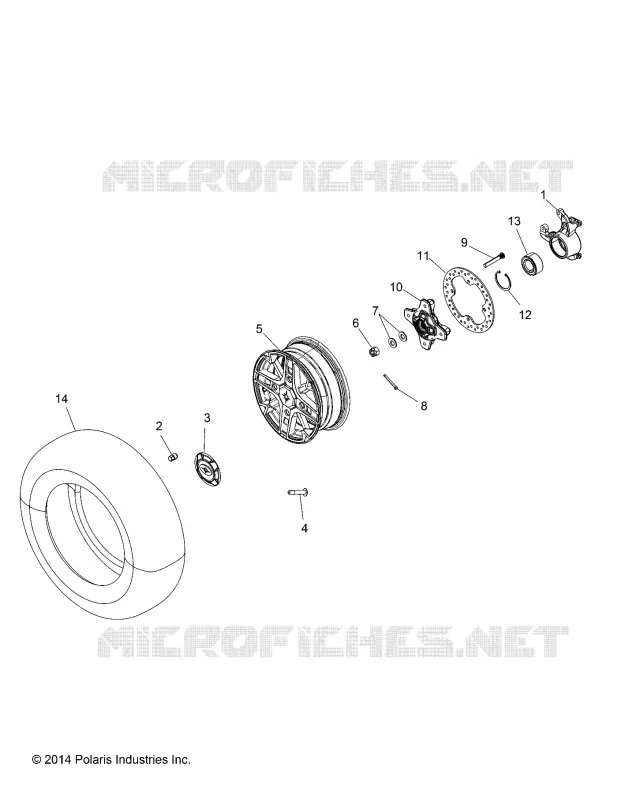 ROUES, FRONT AND HUB