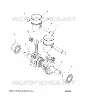 ENGINE, PISTON AND VILEBREQUIN