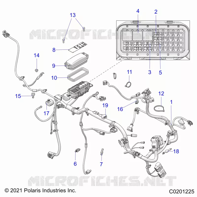 ELECTRICITE, WIRE HARNESS AND FUSES