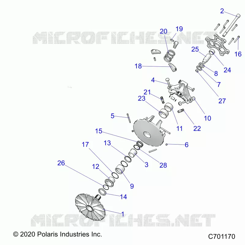 SYSTÃˆME DE TRANSMISSION, PRIMARY CLUTCH