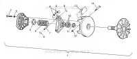 EMBRAYAGE DE TRANSMISSION ASSEMBLY XPLORER 400L W969140 (4935983598C002)
