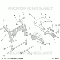 CHASSIS, MOUNTING, FRONT PONT