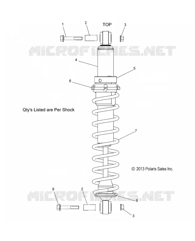 SUSPENSION, AMORTISSEUR, IFS (7043903)
