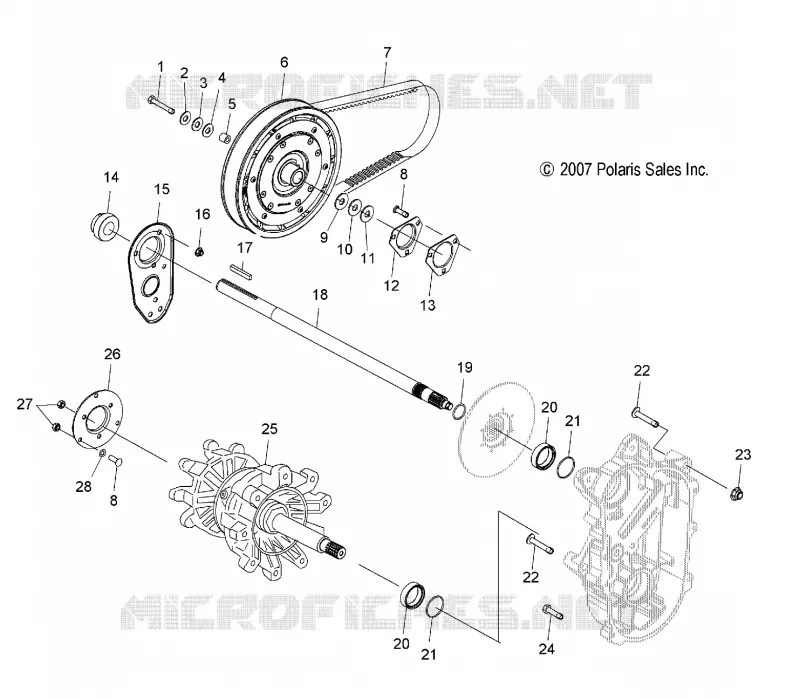 SYSTÈME DE TRANSMISSION, JACKSHAFT AND ARBRE DE TRANSMISSION