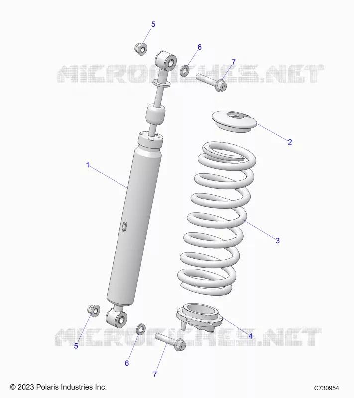 SUSPENSION, AMORTISSEUR AVANT MOUNTING