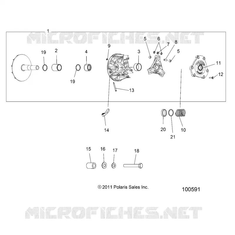 SYSTÈME DE TRANSMISSION, PRIMARY CLUTCH