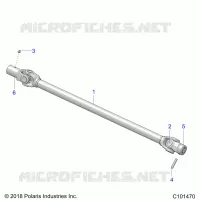 SYSTÃˆME DE TRANSMISSION, PROP SHAFT, FRONT