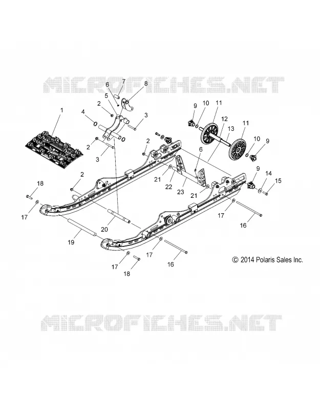 SUSPENSION ARRIERE AND TRACK (INDY)