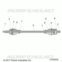 SYSTEME DE TRANSMISSION, FRONT HALF SHAFT