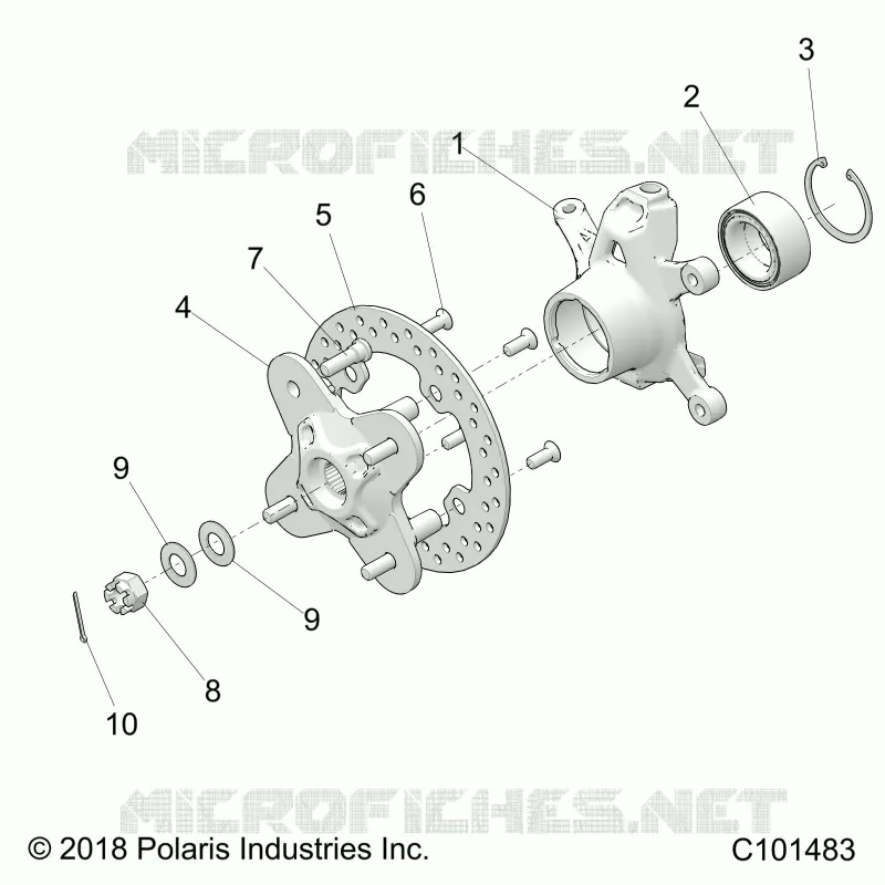 SUSPENSION AVANT HUB AND STEERING KNUCKLE- A20SGE95AK (C101483)