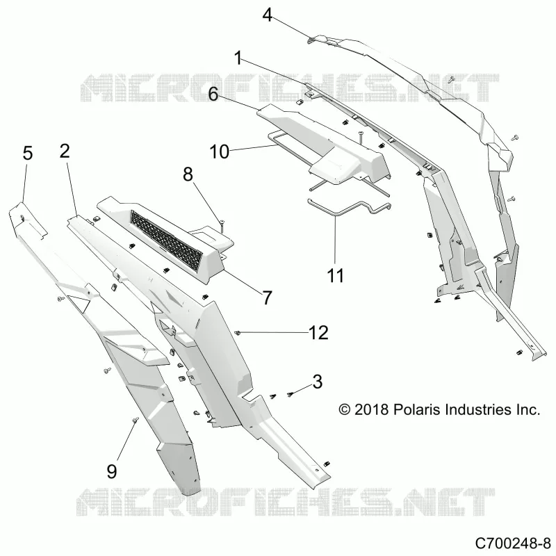 CARROSSERIE ARRIERE FENDERS AND BEZELS- Z22N4E99AJ/AN/BJ/BN (C700248-8)