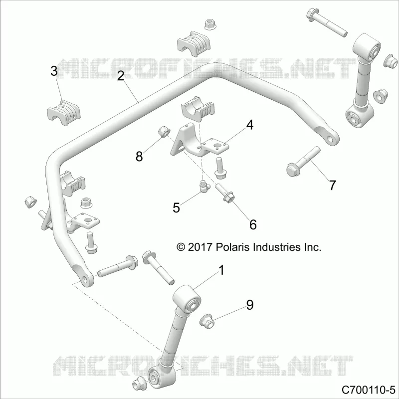 SUSPENSION AVANT STABILIZER BAR- Z20S1E99AG/AK/BG/BK (C700110-5)
