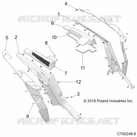 CARROSSERIE ARRIERE FENDERS AND BEZELS- Z22NAS99CZ (C700248-8)