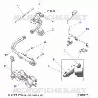 SYSTÃˆME D'ALIMENTATION, RAIL, LINES AND THROTTLE BODY