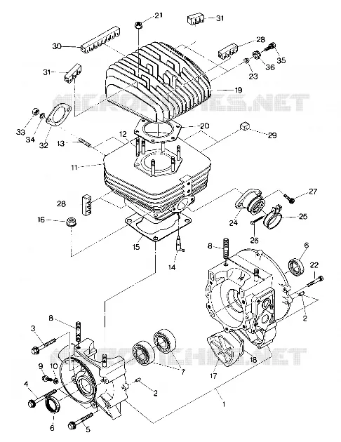CRANKCASE AND CYLINDRE (4918411841032A)