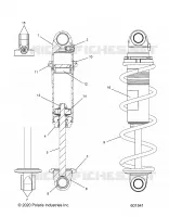 SUSPENSION, AMORTISSEUR AVANT TRACK, MONOTUBE