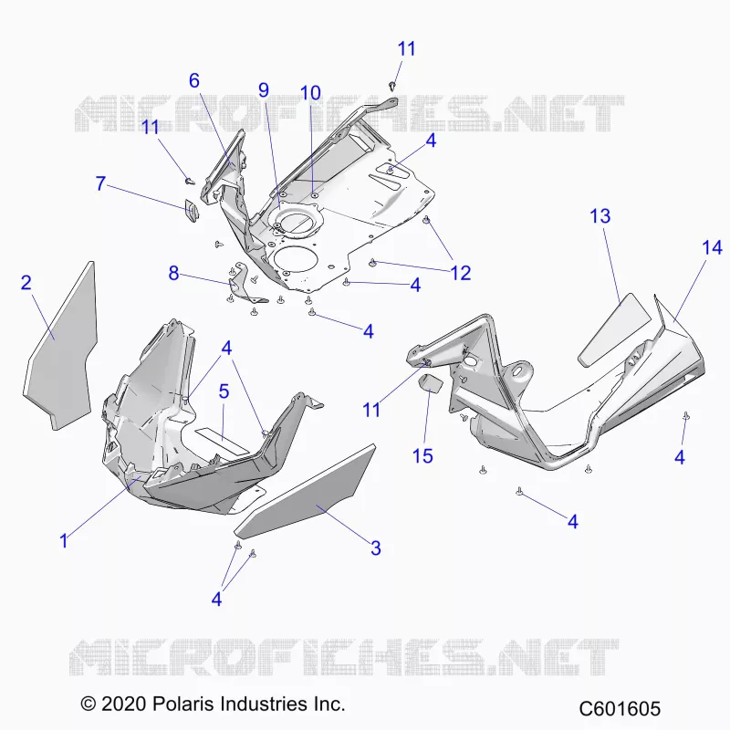 CARROSSERIE AVANT ASM./FENDERS