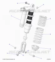 SUSPENSION, AMORTISSEUR AVANT MOUNTING, STANDARD/PREMIUM