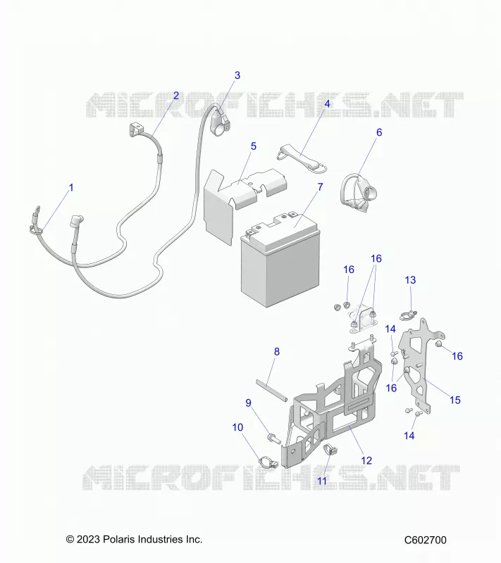 ELECTRICITE, E.S. BATTERY/BOX AND CABLES