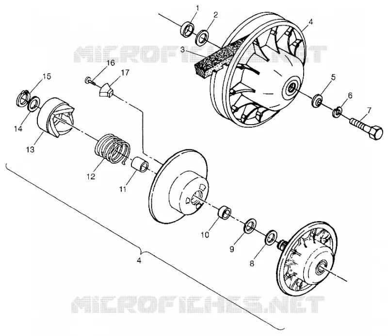 EMBRAYAGE DE TRANSMISSION MAGNUM 4X4 W97AC42A, SWEDISH MAGNUM 4X4 S97AC42E AND NORWEGIA (4940834083C003)