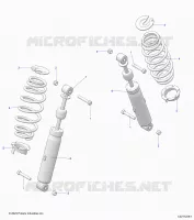 SUSPENSION ARRIERE SHOCK AND MOUNTING