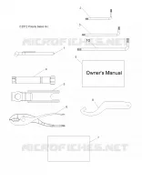 REFERENCES, TOOL KIT AND MANUEL DU PROPRIETAIRE