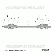 SYSTEME DE TRANSMISSION, FRONT HALF SHAFT