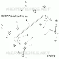 SUSPENSION AVANT STABILIZER BAR- R19RRU99A9/AD/AJ/AP/B9/BD/BJ/BP (C700032)