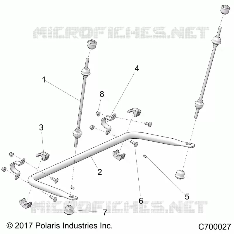 SUSPENSION, REAR BARRE STABILISATRICE