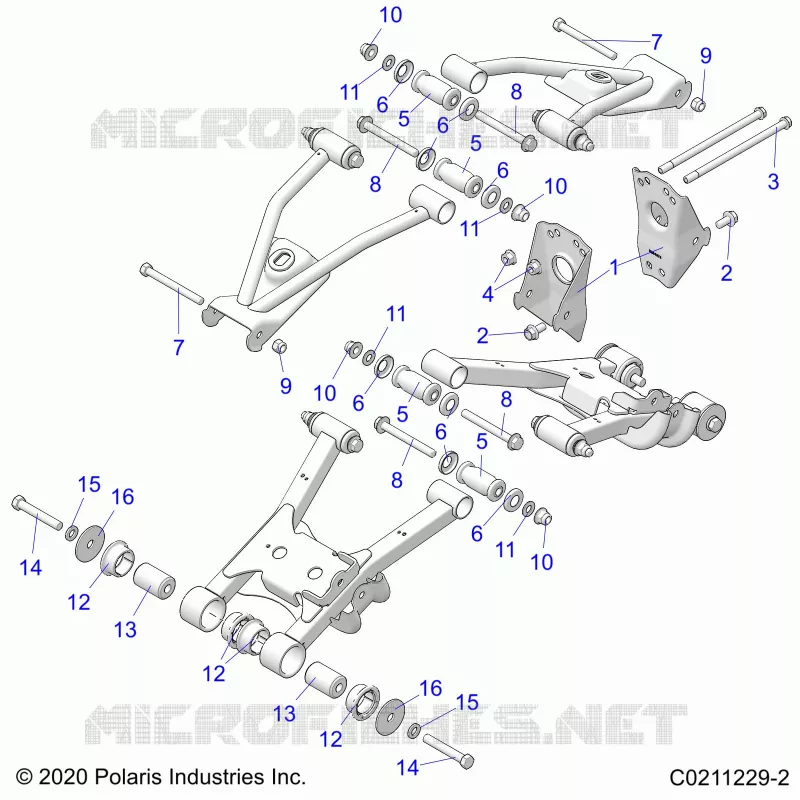 SUSPENSION ARRIERE CONTROL ARM, MOUNTING