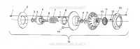 EMBRAYAGE DE TRANSMISSION ASSEMBLY XLT 0940767, XLT SP 0940667   XLT SKS 0940567 (4925022502C002)