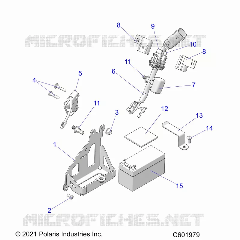 ELECTRICITE, BATTERY, MANUAL START POWER UP COMPONENTS