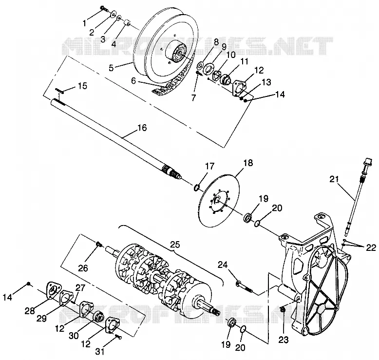 SYSTÈME DE TRANSMISSION XLT LTD SP 0973776 (4940074007B007)