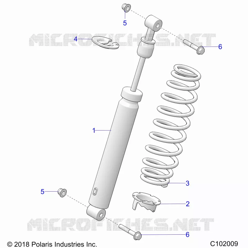 SUSPENSION, AMORTISSEUR AVANT
