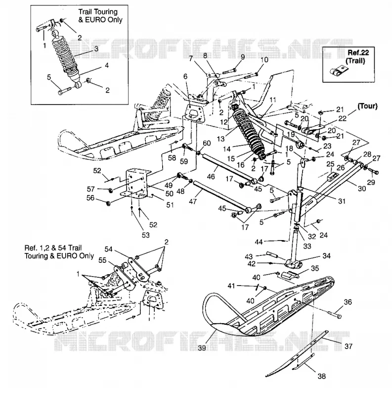 SUSPENSION AVANT AND SKI TRAIL 0962761, TRAIL TOURING 0962262, AND EUROPEAN (4931763176B001)