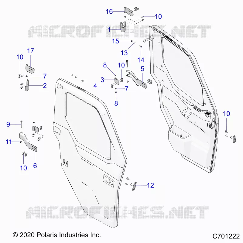 PORTES, FRONT, MOUNTING