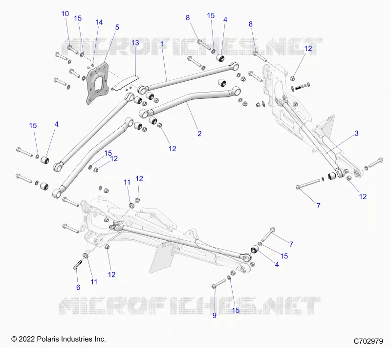 SUSPENSION ARRIERE TRAILING ARMS MOUNTING