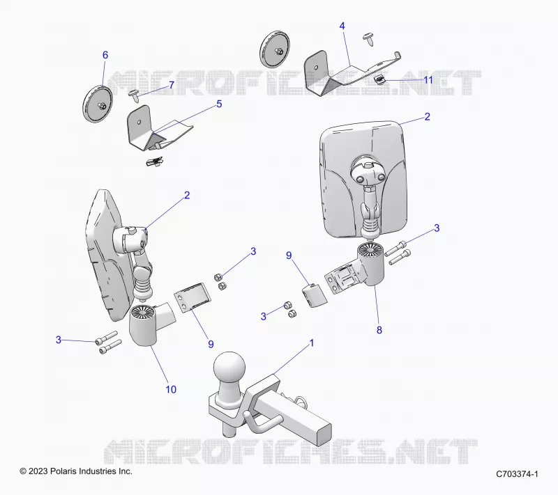 RETROVISEURSS, TRACTOR COMPONENTS- Z24NES99CM/FM (C703374)